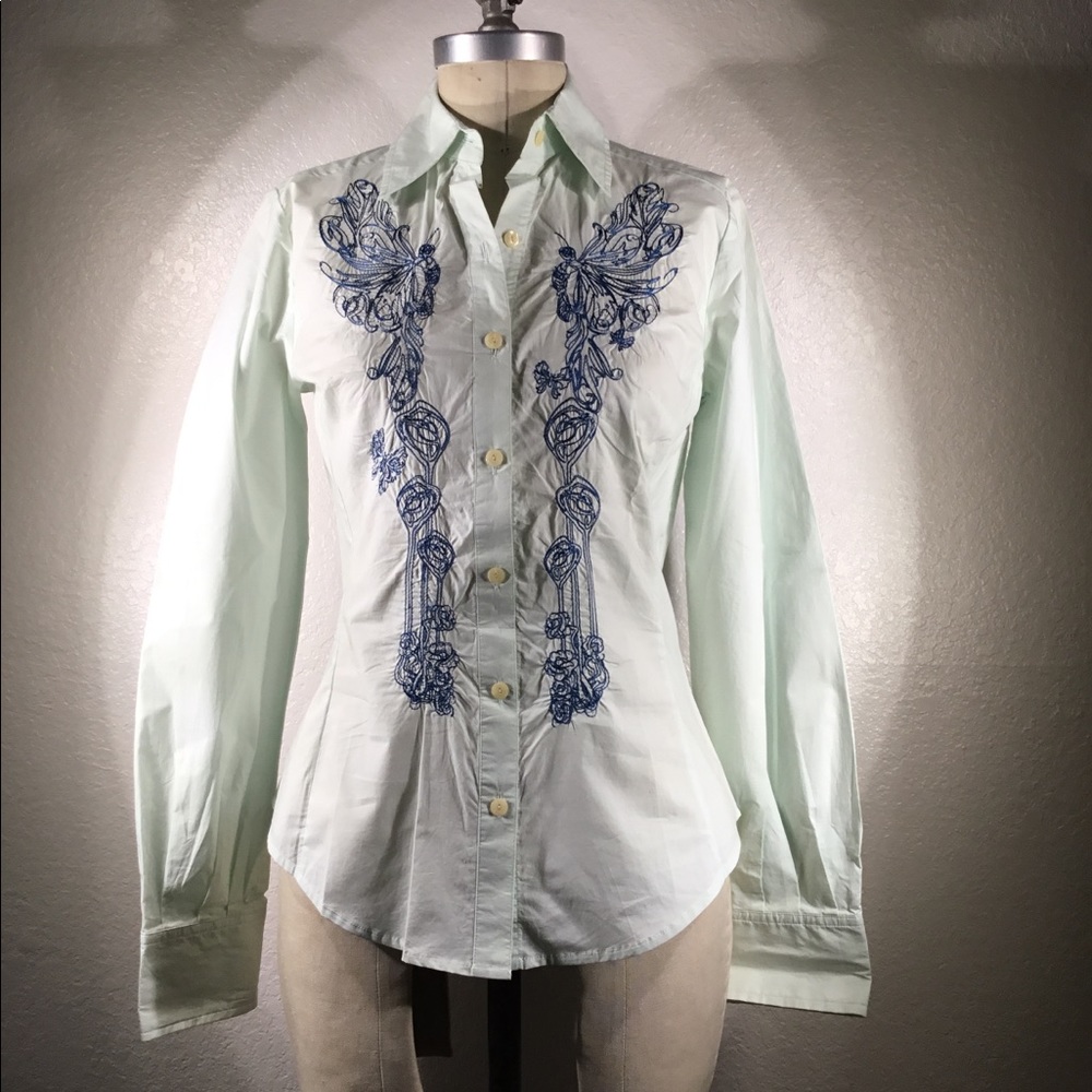 3J Workshop by Johnny Was Long Sleeve Embroidered Top S NWT - Picture 2 of 8